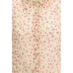 Kristina Ti Multicolor Ramie Casual Dress