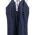 Kristina Ti Blue Silk Casual Dress