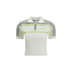 Casablanca White Viscose Polo Shirt