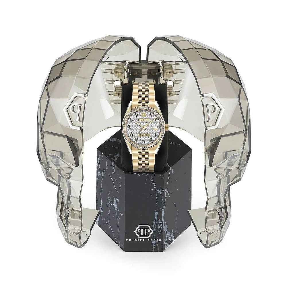 Philipp Plein Gold Stainless Steel Dress Watch