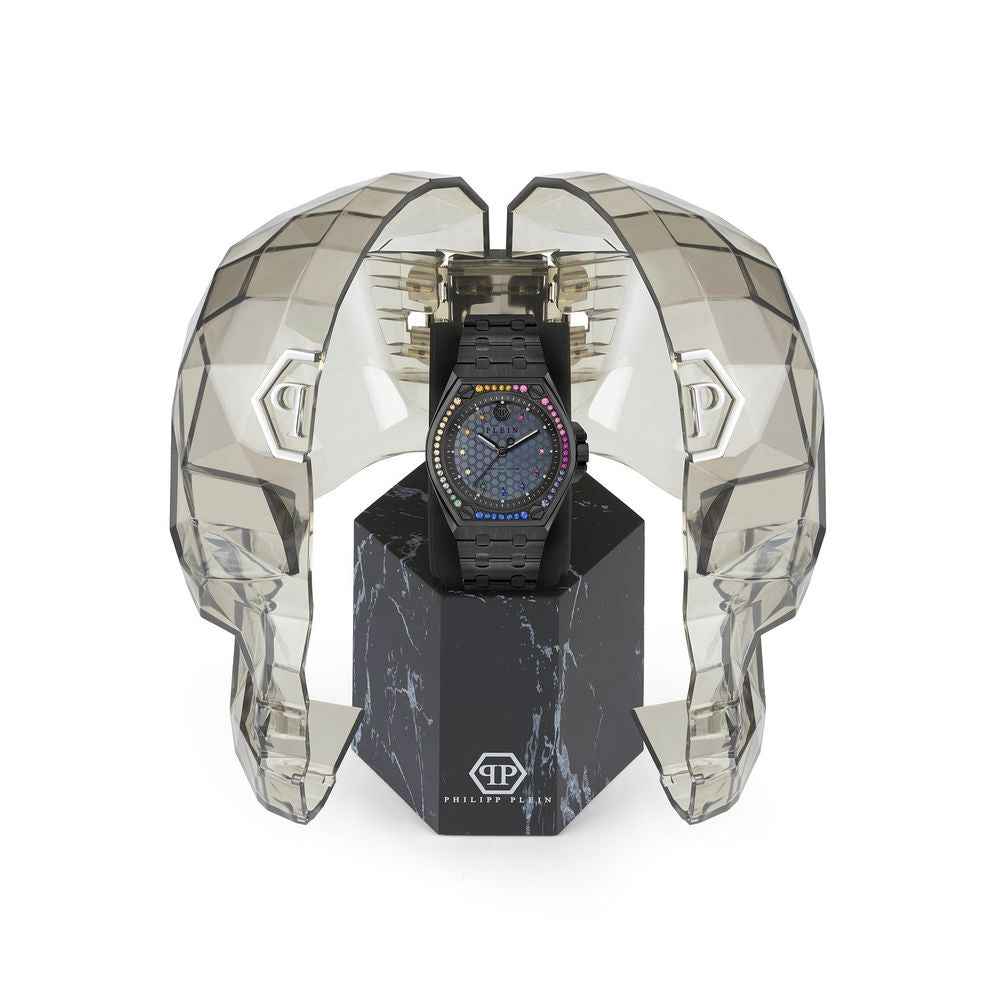 Philipp Plein Black Stainless Steel Dress Watch