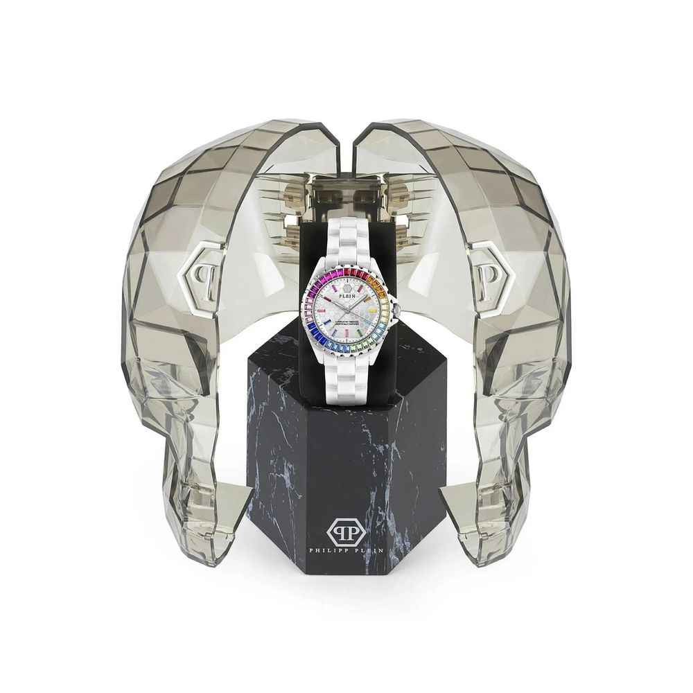 Philipp Plein White Ceramic Dress Watch