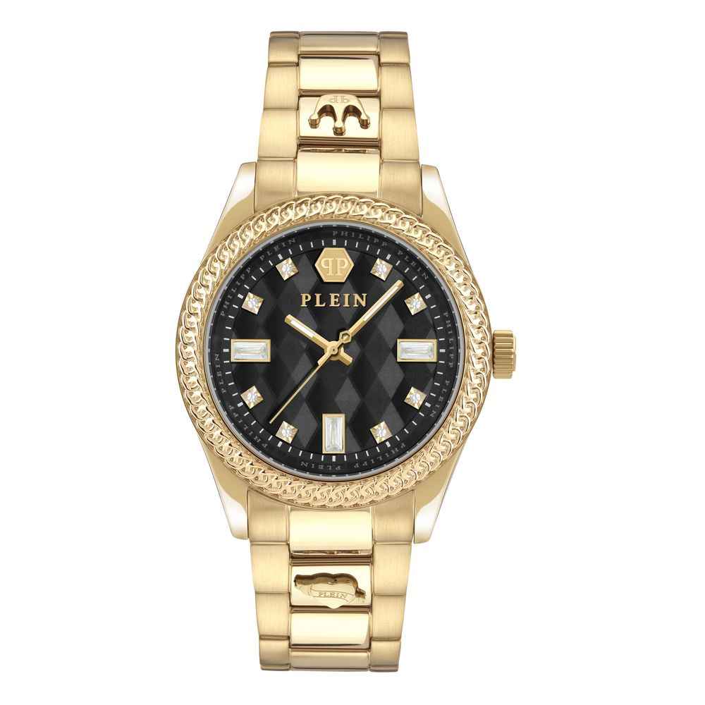 Philipp Plein Gold Stainless Steel Dress Watch