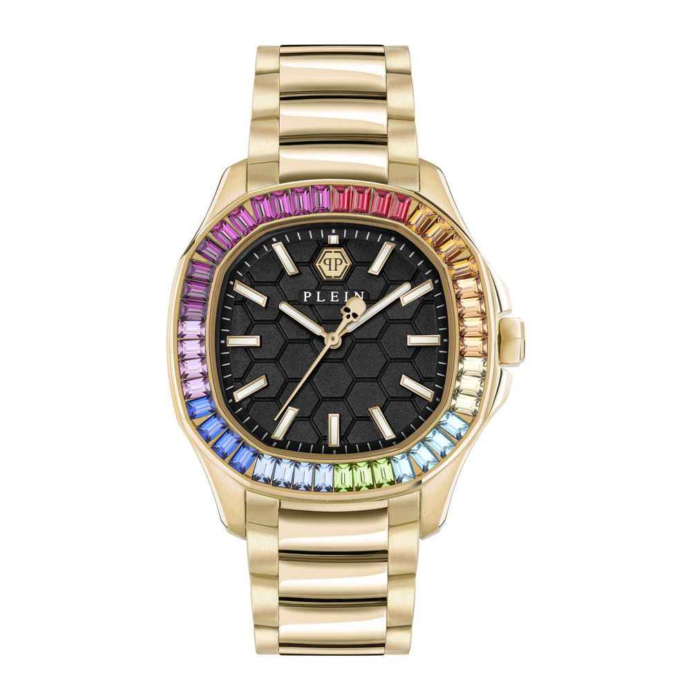 Philipp Plein Gold Stainless Steel Dress Watch