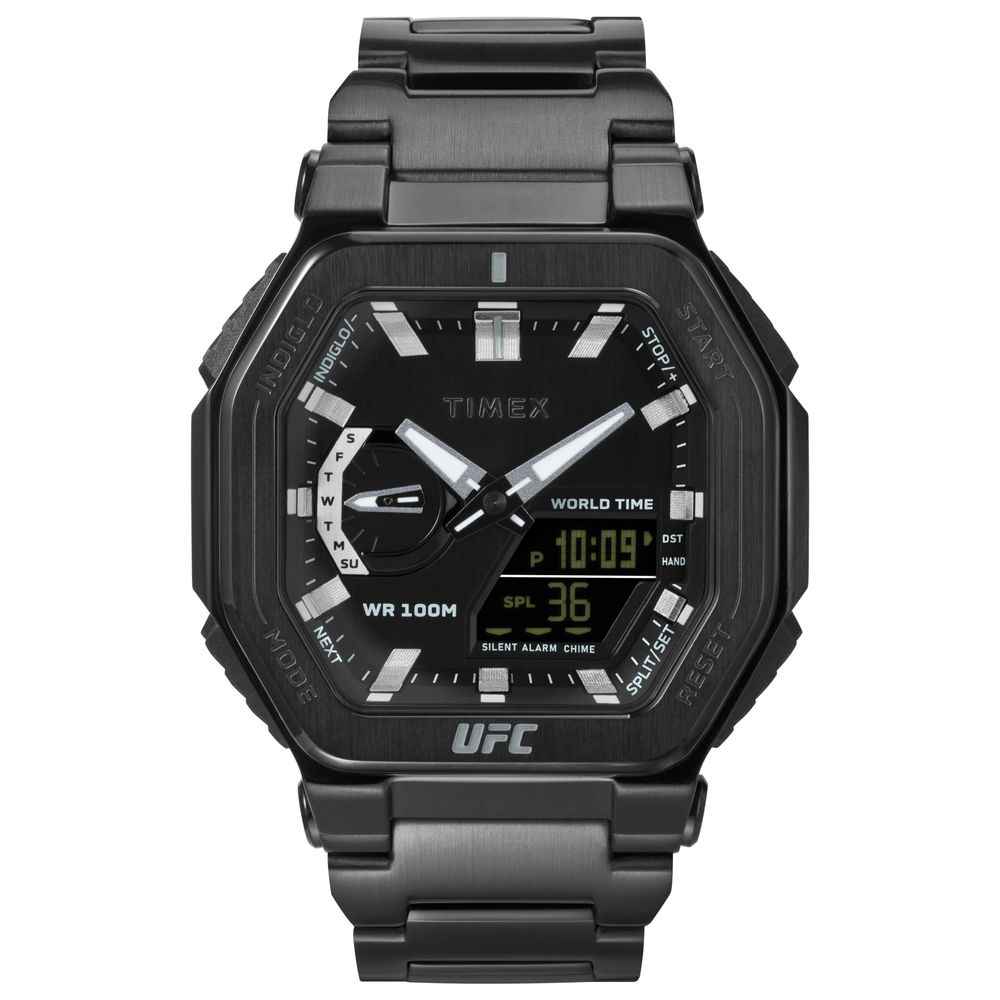 Timex Black Stainless Steel Sport Watch
