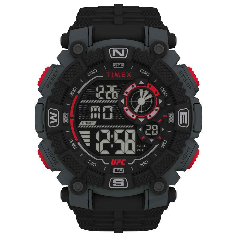 Timex Black Rubber Sport Watch