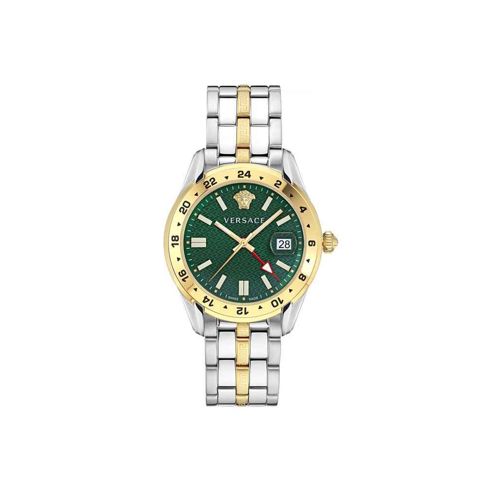 Versace Gray Stainless Steel Dress Watch