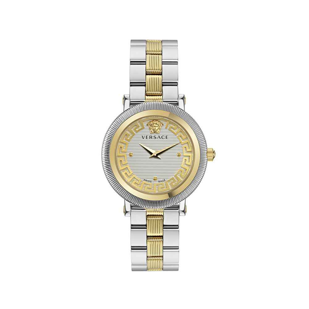 Versace Gray Stainless Steel Dress Watch