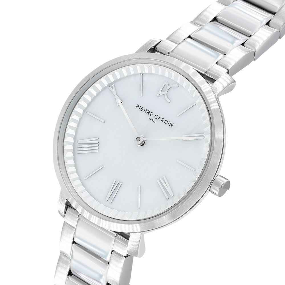 Pierre Cardin Gray Stainless Steel Dress Watch