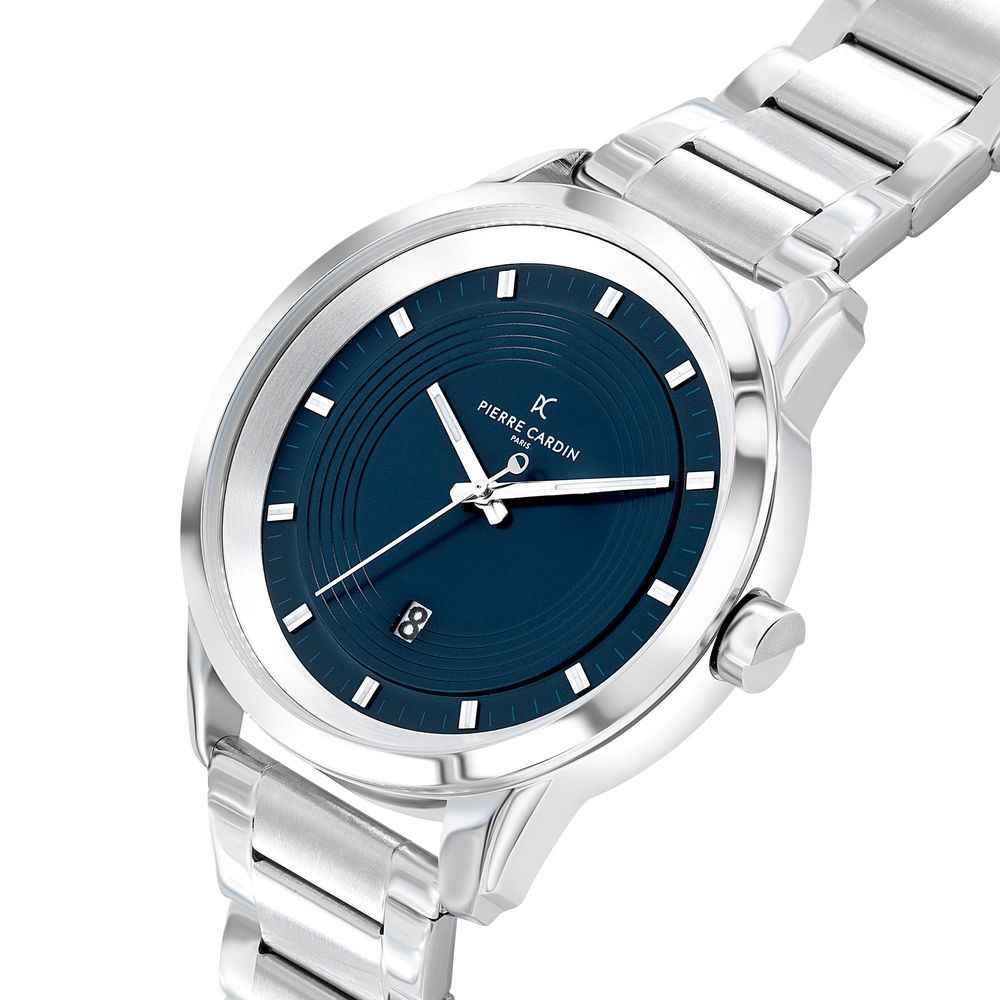 Pierre Cardin Gray Stainless Steel Dress Watch