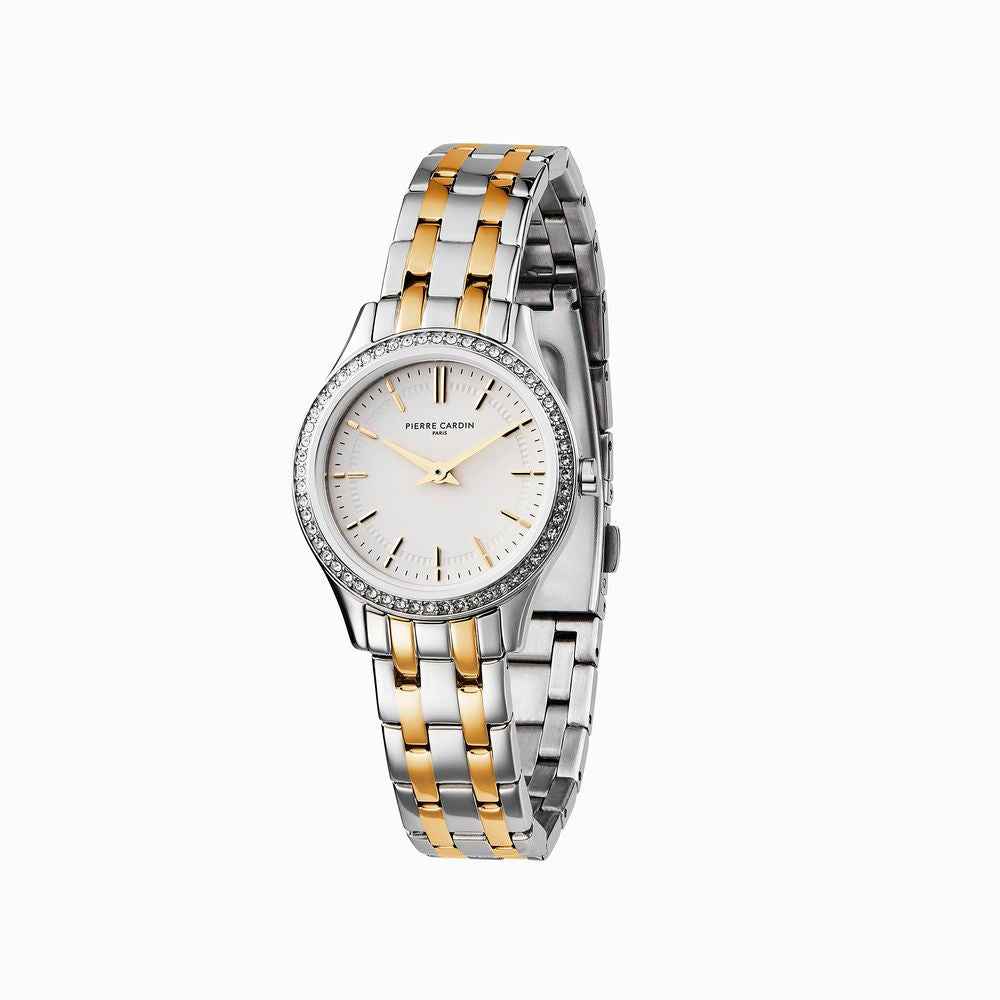 Pierre Cardin Gray Stainless Steel Dress Watch
