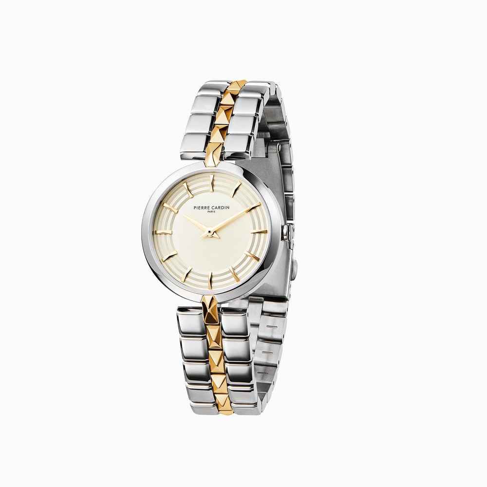 Pierre Cardin Gray Stainless Steel Dress Watch