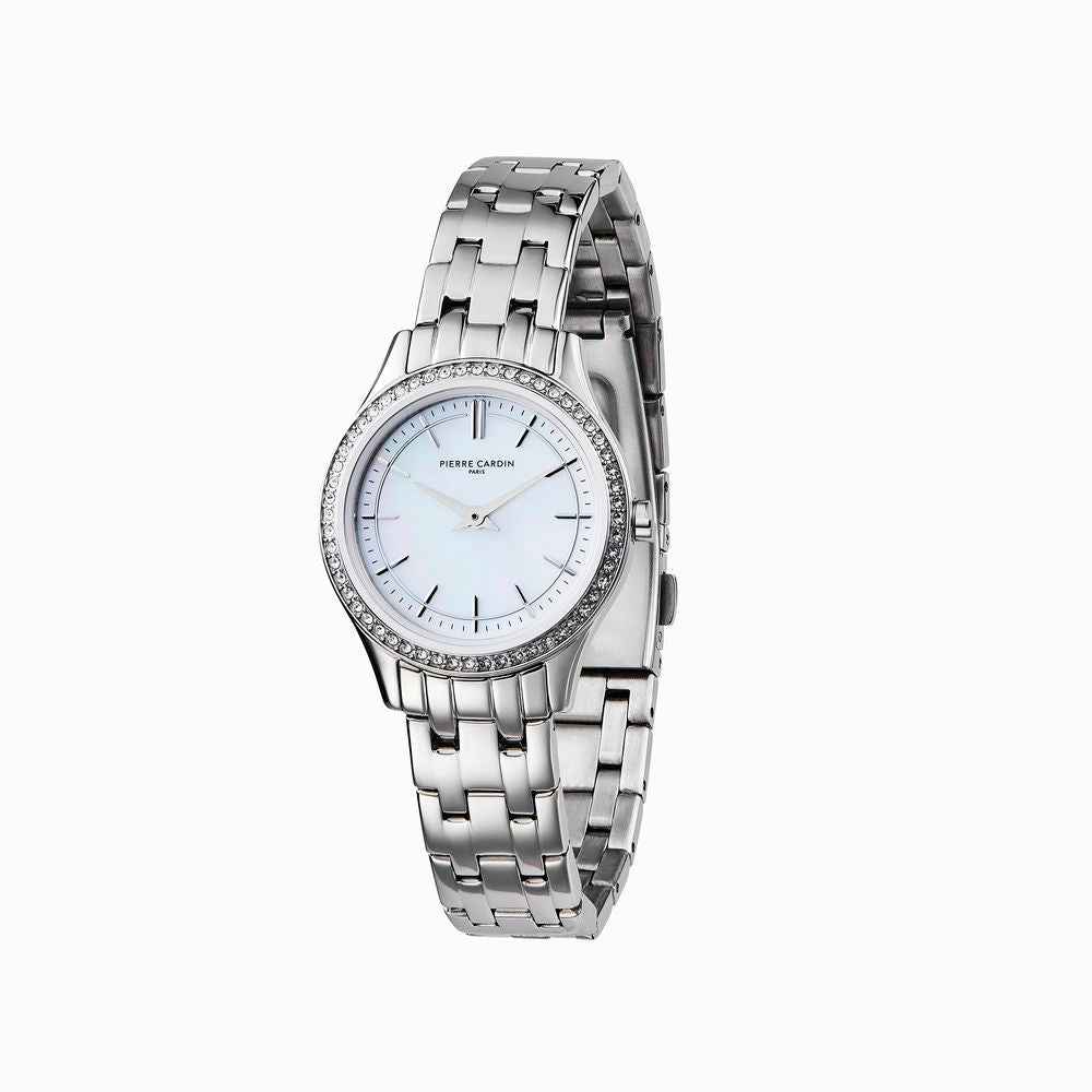 Pierre Cardin Gray Stainless Steel Dress Watch