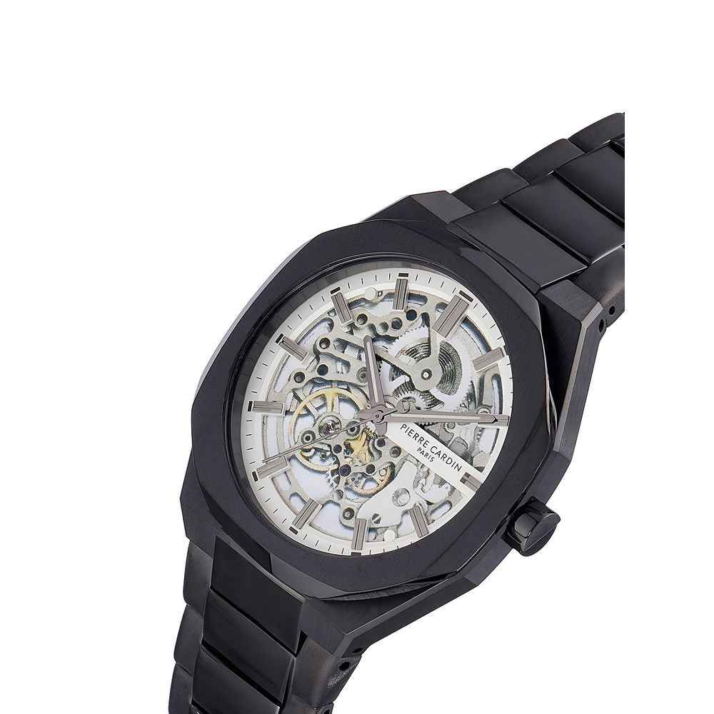 Pierre Cardin Black Stainless Steel Dress Watch