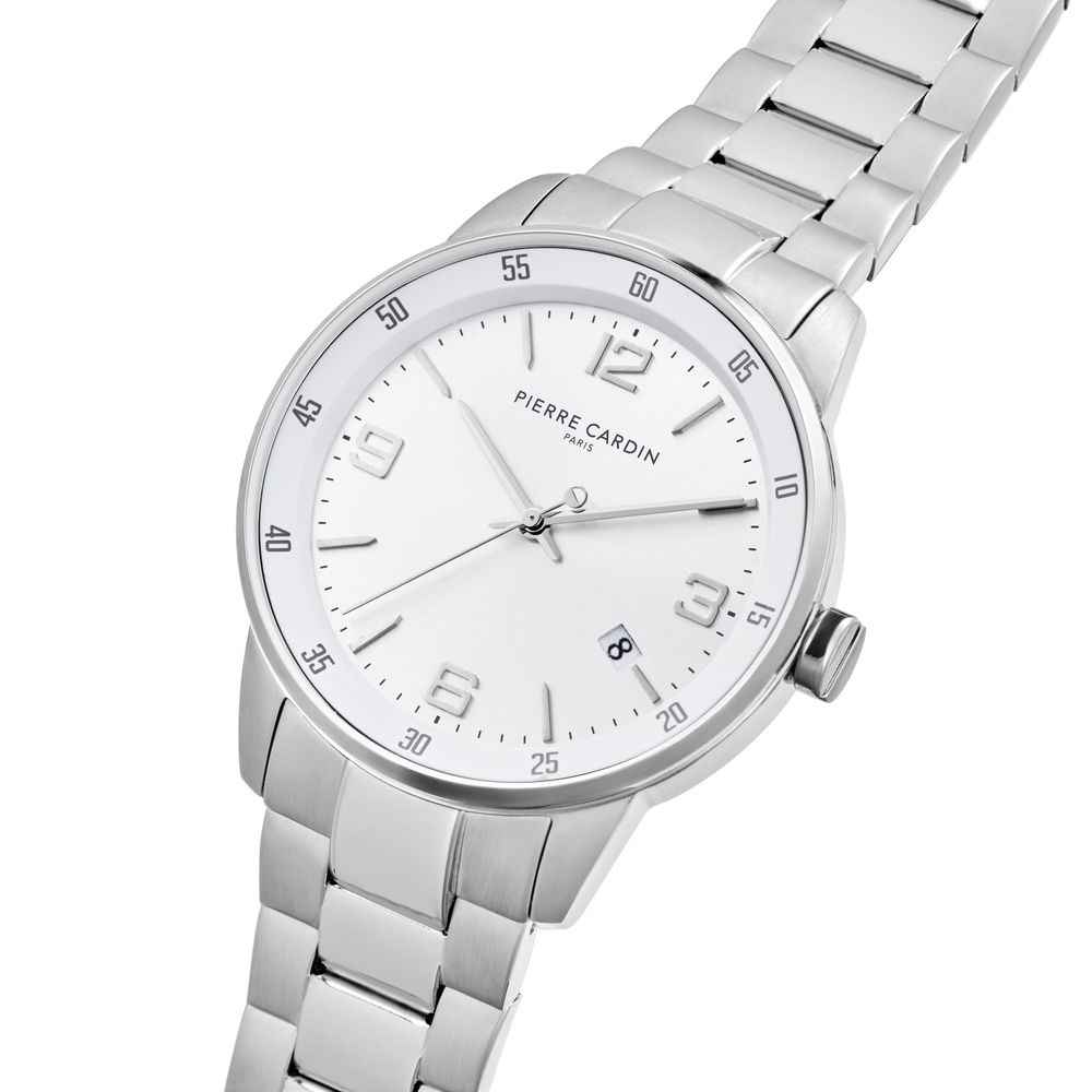 Pierre Cardin Gray Stainless Steel Dress Watch