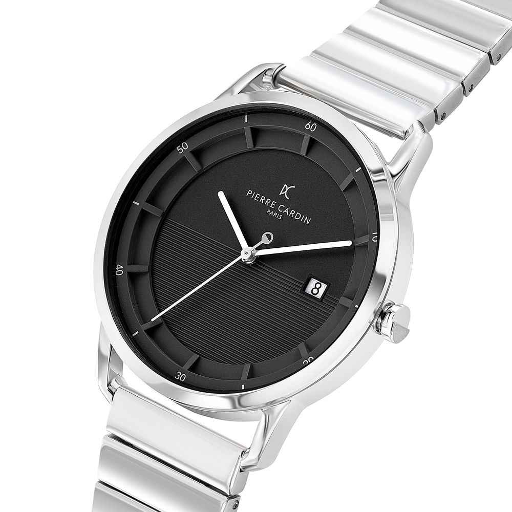 Pierre Cardin Gray Stainless Steel Dress Watch