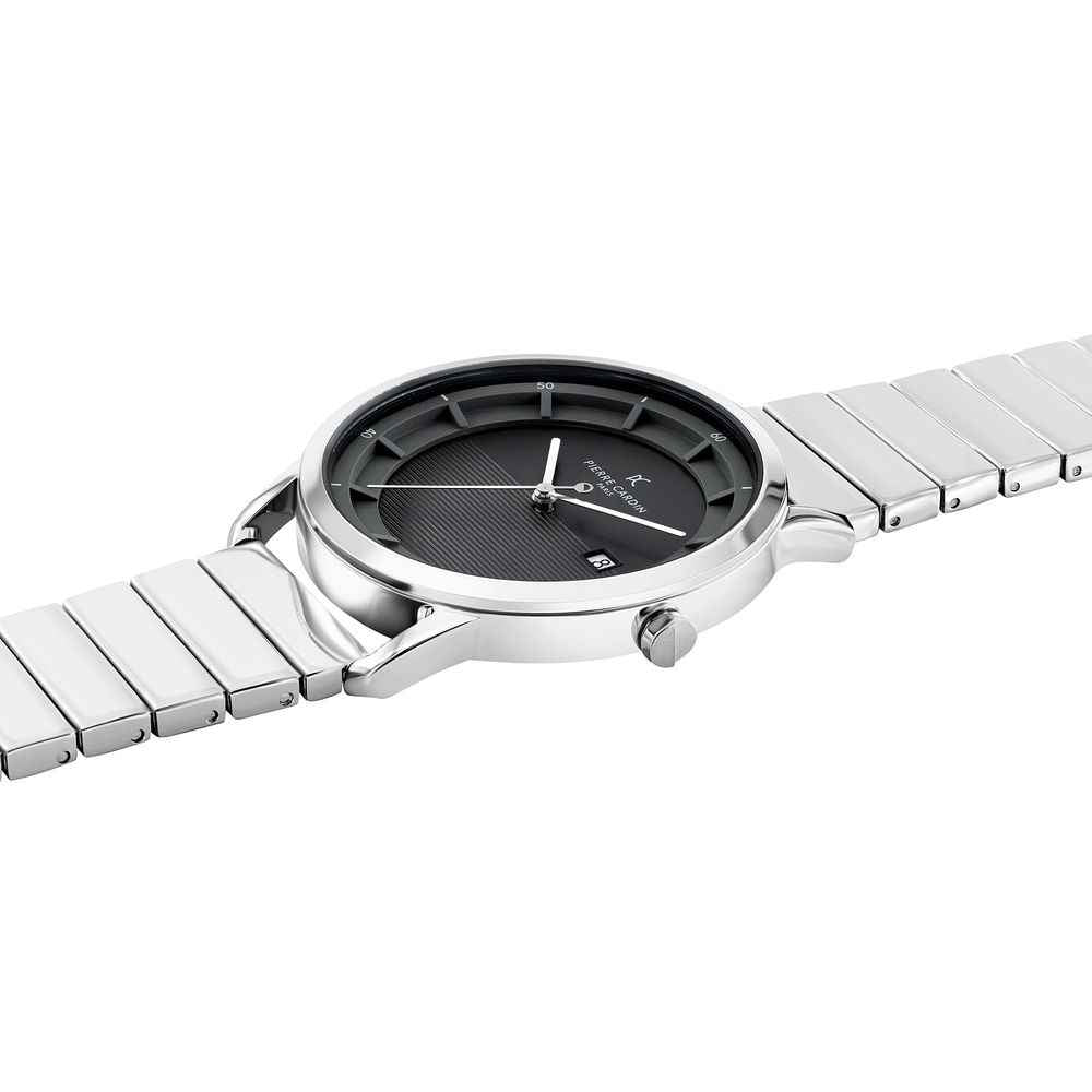 Pierre Cardin Gray Stainless Steel Dress Watch