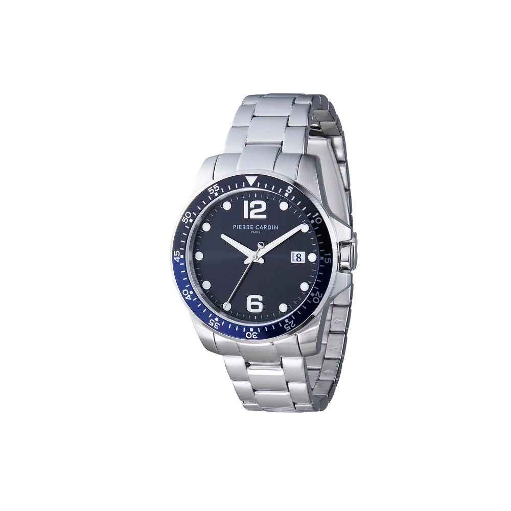 Pierre Cardin Gray Stainless Steel Dress Watch