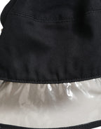 Dolce & Gabbana Black Cotton Plastic Fisherman Bucket Capello Hat