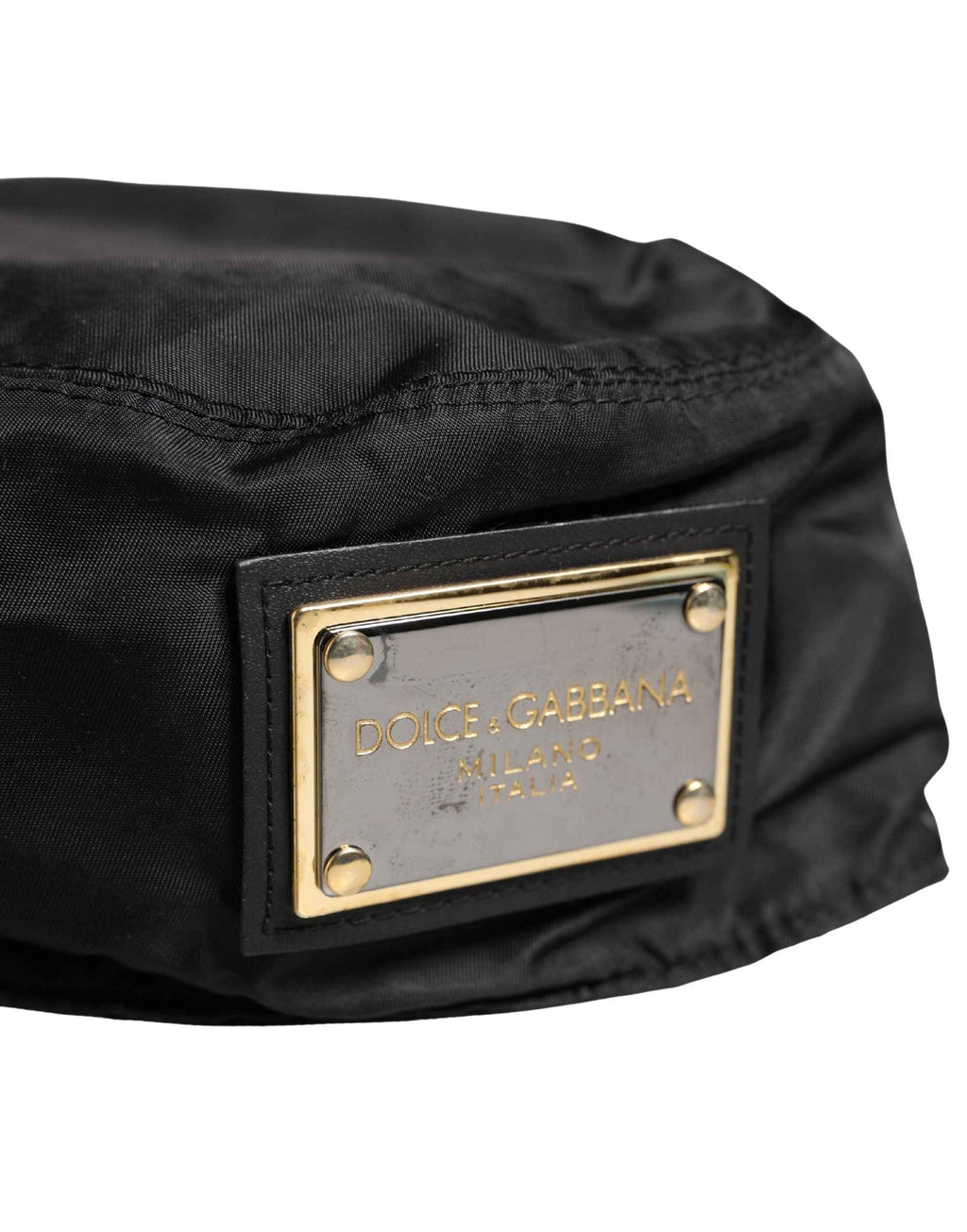 Dolce & Gabbana Men Black Plastic Fisherman Bucket Capello Hat