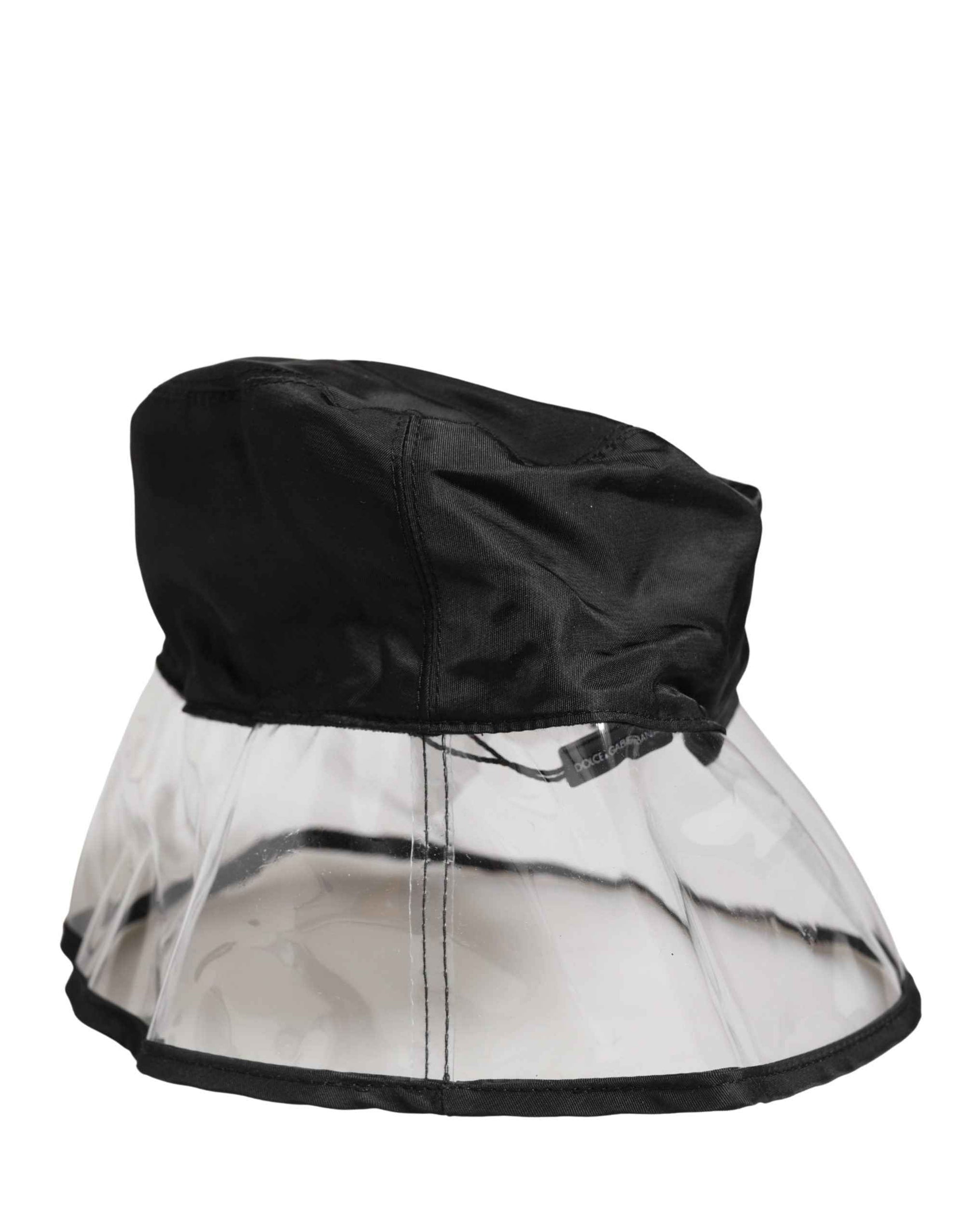 Dolce & Gabbana Men Black Plastic Fisherman Bucket Capello Hat