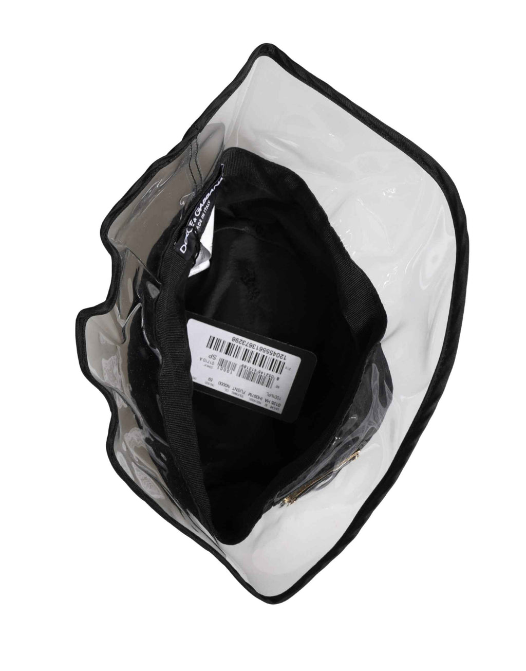 Dolce & Gabbana Men Black Plastic Fisherman Bucket Capello Hat