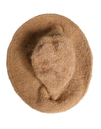Dolce & Gabbana Beige Virgin Wool Fur Women Knitted Capello Hat