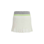 Casablanca White Cotton Mini Skirt