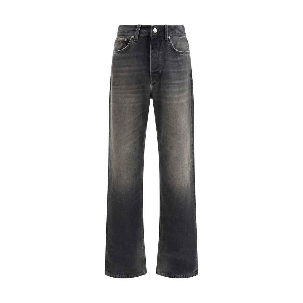 Haikure Black Cotton Relaxed Fit Jeans
