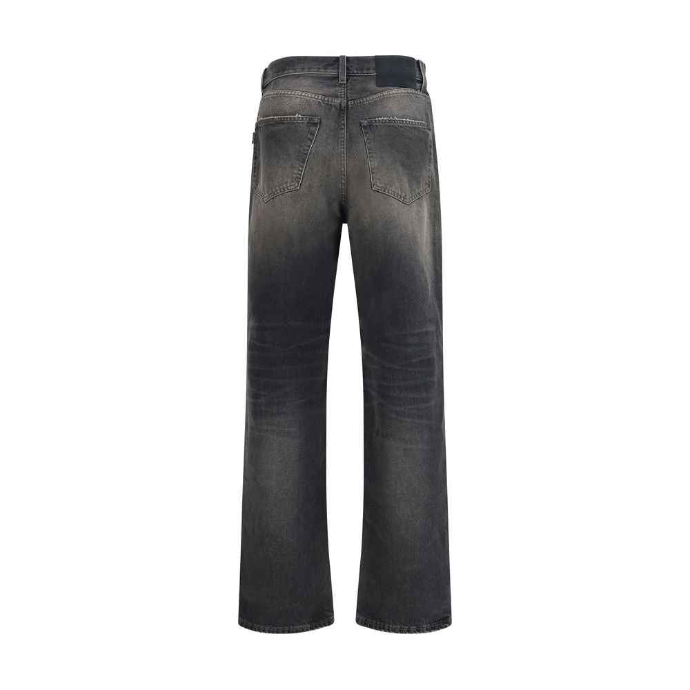 Haikure Black Cotton Relaxed Fit Jeans