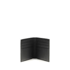 Ferragamo Black Calf Leather Bos Taurus Wallet