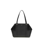 Ferragamo Black Calf Leather Bos Taurus Shoulder Bag