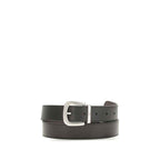 Valentino Garavani Black Calf Leather Bos Taurus Regular Belt