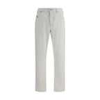 Diesel White Cotton Slim Fit Jeans
