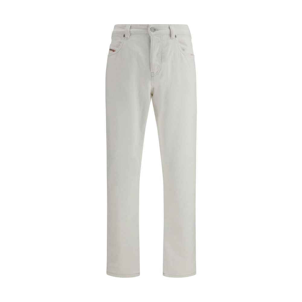Diesel White Cotton Slim Fit Jeans