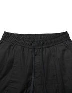 Dolce & Gabbana Black Cotton Skinny Men Jogger Trouser Pants