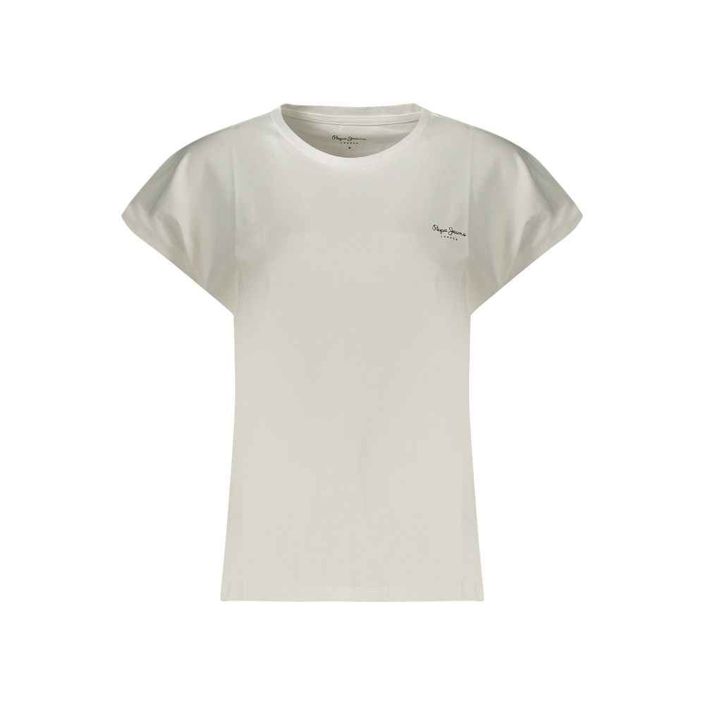 Pepe Jeans White Cotton Women T-Shirt