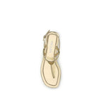 Prada Silver Calf Leather Bos Taurus Flat Sandals