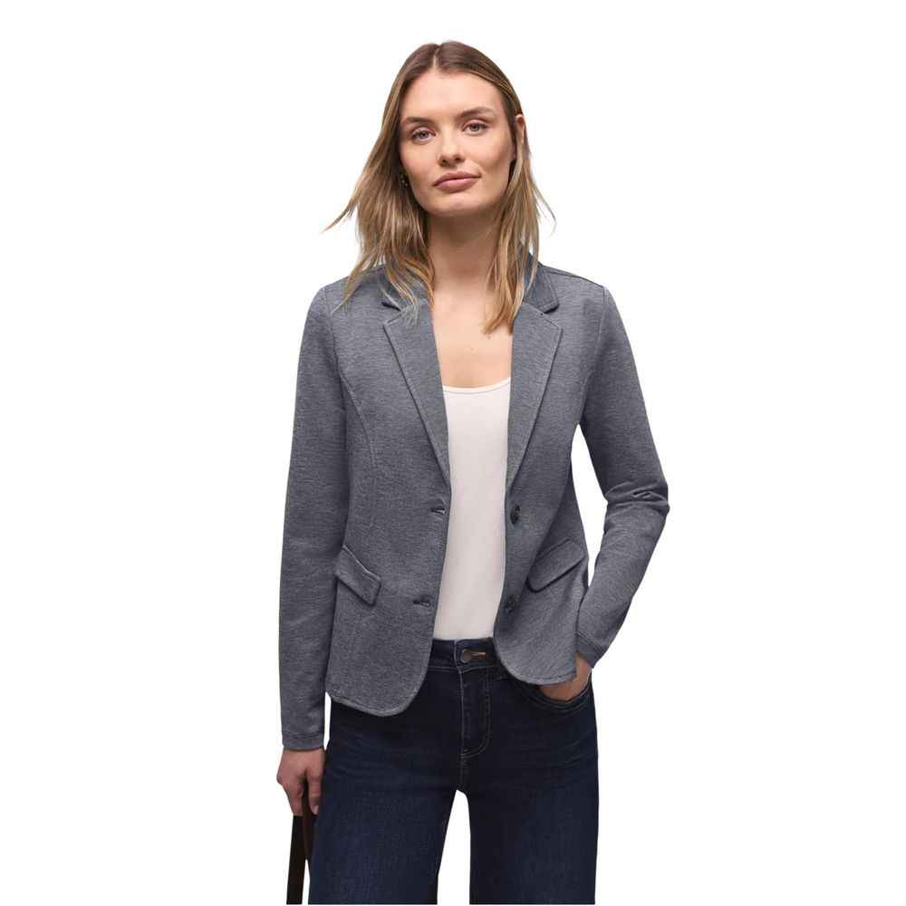 Street One Blue Polyacrylic Blazer