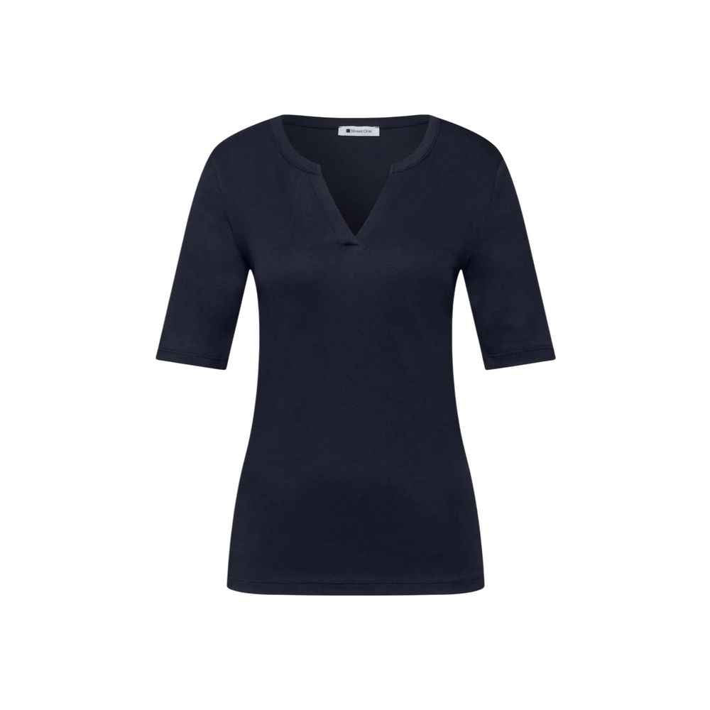 Street One Blue Cotton T-Shirt