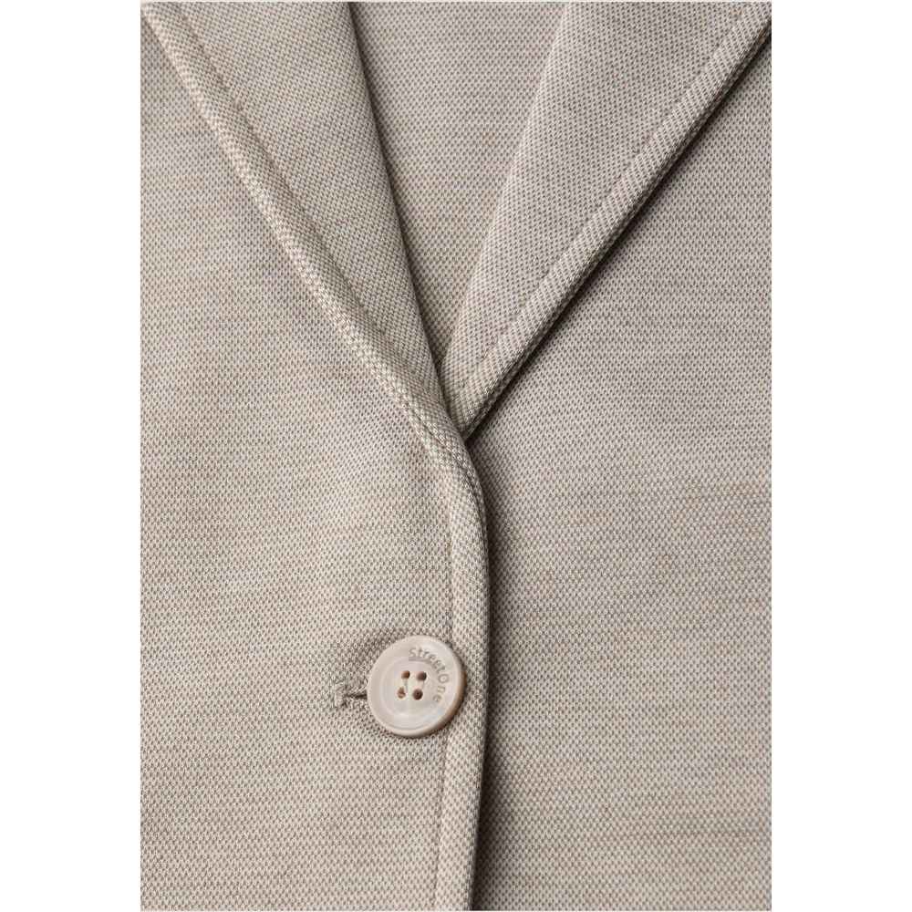 Street One Beige Polyacrylic Blazer