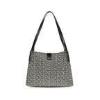 Balmain Black Cotton Shoulder Bag