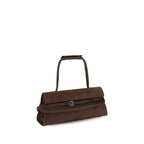 Moschino Brown Calf Leather Bos Taurus Shoulder Bag