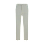 PT Torino White Cotton Casual Pants