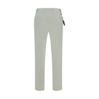 PT Torino White Cotton Casual Pants