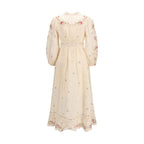 Zimmermann Beige Linen Casual Dress