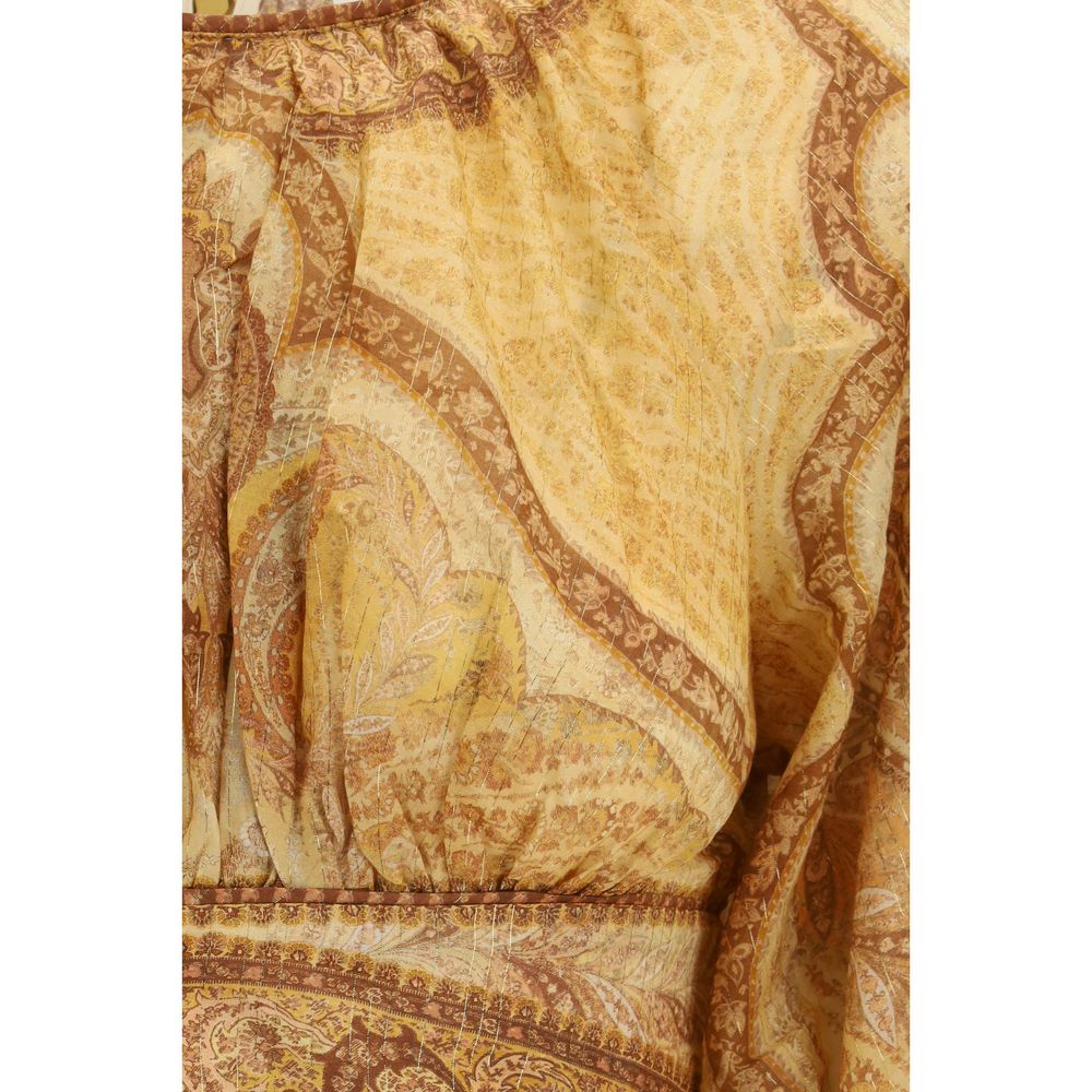 Zimmermann Bicolor Cotton Blouse