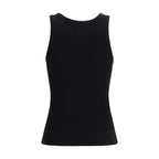 Diesel Black Cotton Tank Tops