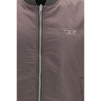 Diesel Brown Polyamide Sleeveless Jacket