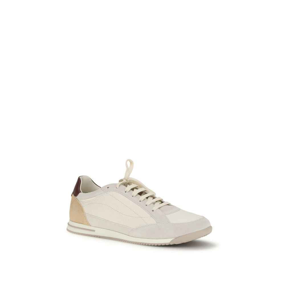 Brunello Cucinelli Beige Deer Low Top Sneakers